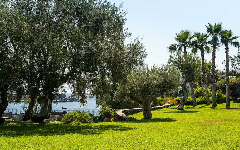 Semesterboende Casetta: Trädgård