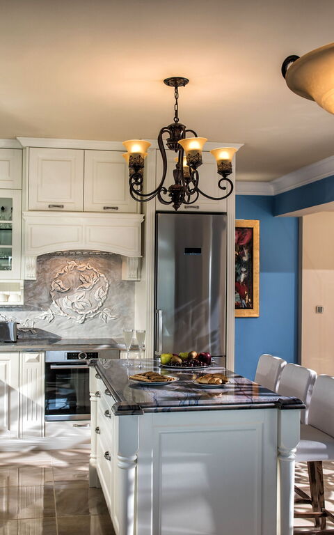 Villa Santor: Kök, Lunchrum