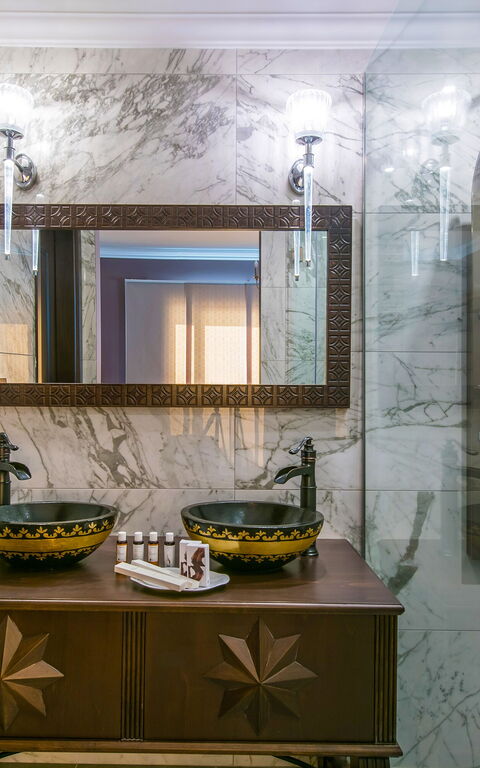 Villa Kalliste: Badrum