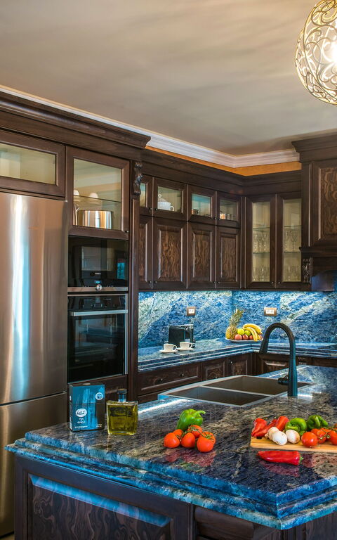 Villa Kalliste: Kök, Lunchrum