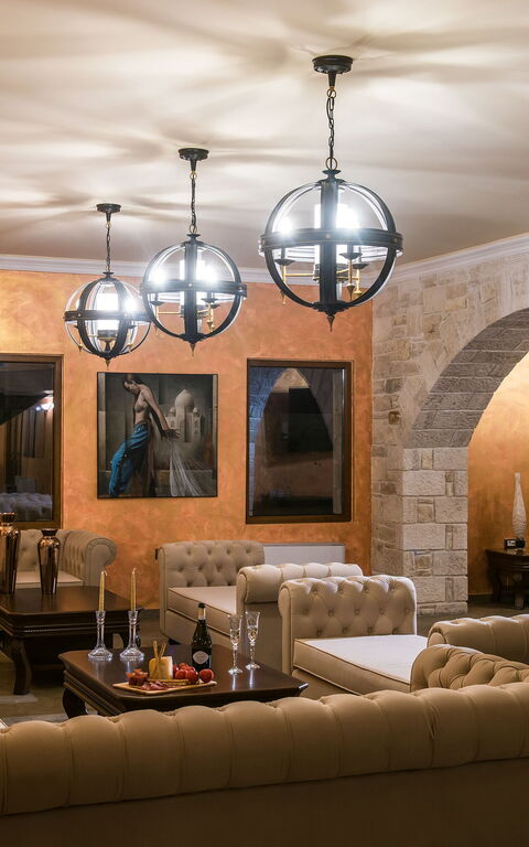 Villa Kalliste: Vardagsrum