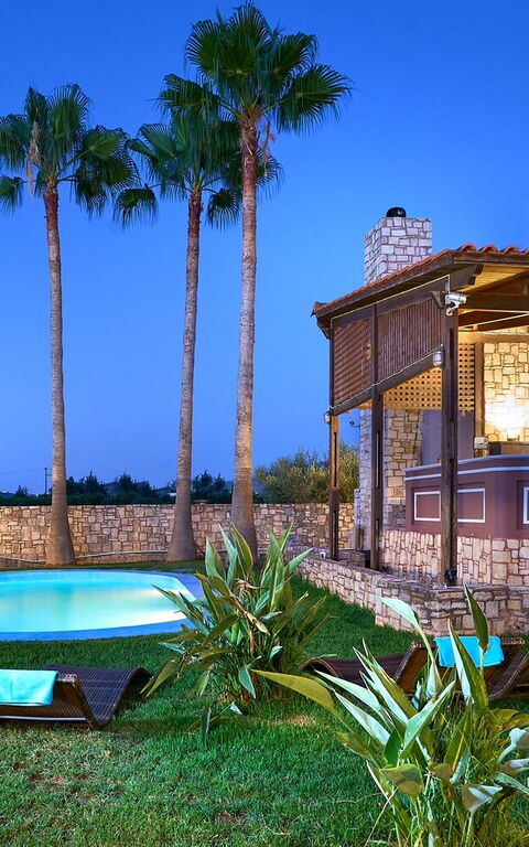 Villa Milon: slå samman, Trädgård