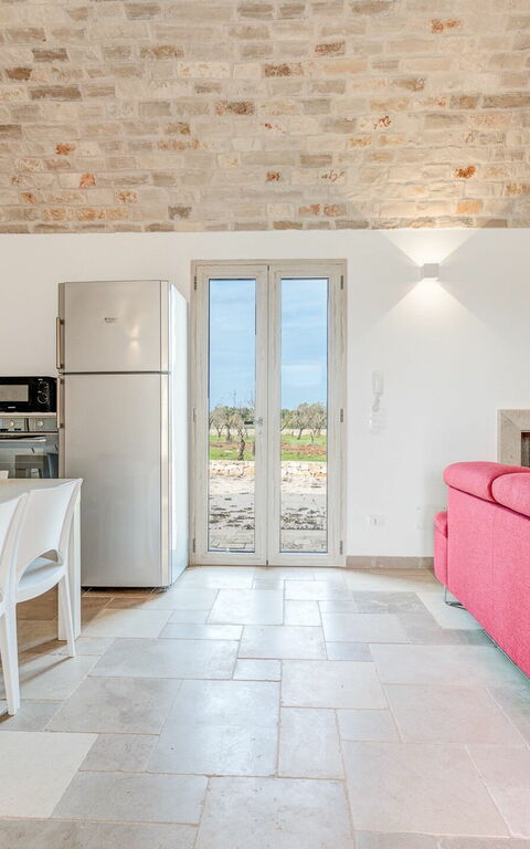 Villa Trullina: Kök, Lunchrum, Vardagsrum