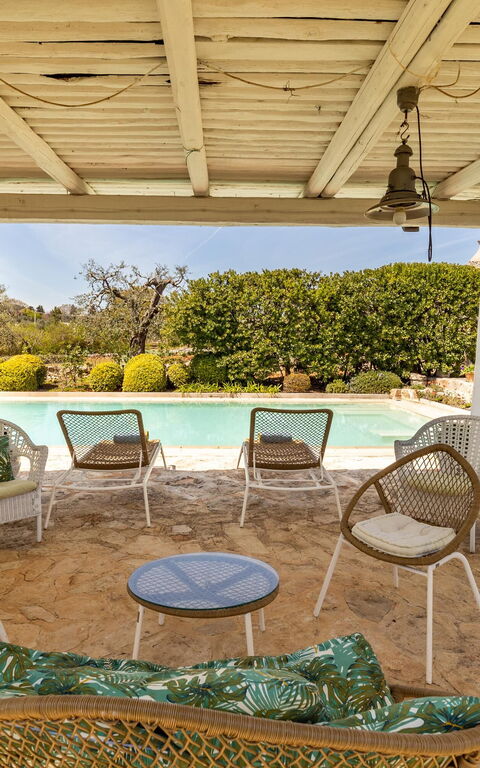 Trullo Patricia Pool: Balkong / terrass / uteplats, slå samman, Trädgård, Utomhus