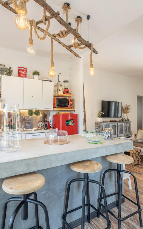 Villa Natura: Kök, Lunchrum, Vardagsrum