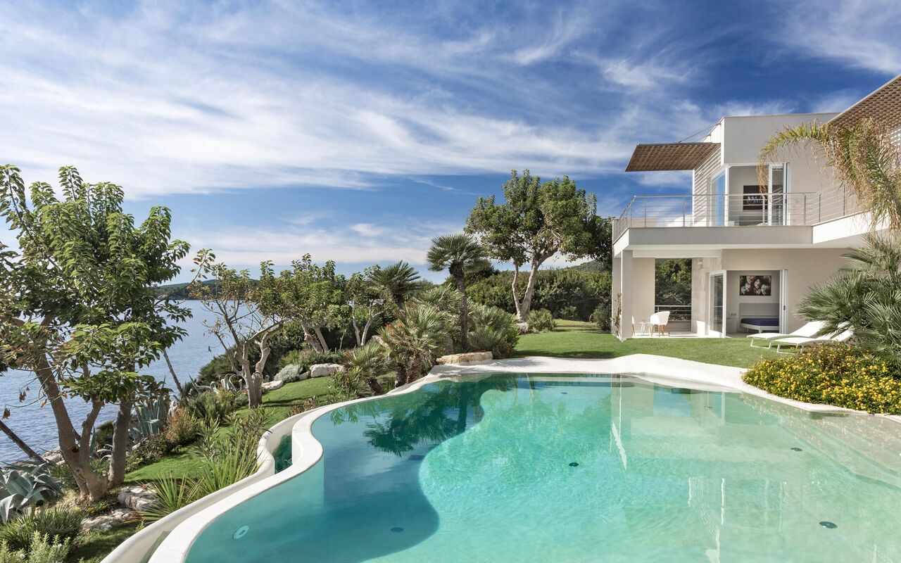 Villa Vera: slå samman, Trädgård, Visningar