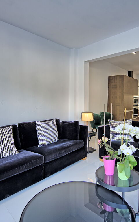 Casa Cafenio: Kök, Lunchrum, Vardagsrum