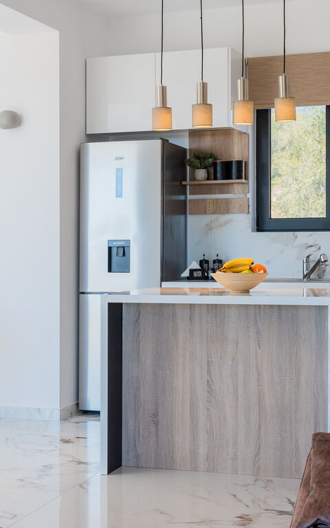 Villa Olivum: Kök, Vardagsrum