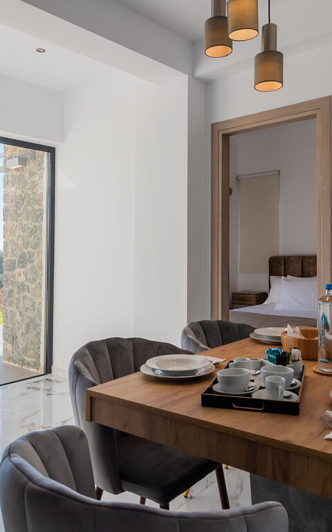 Villa Olivum: Kök, Vardagsrum