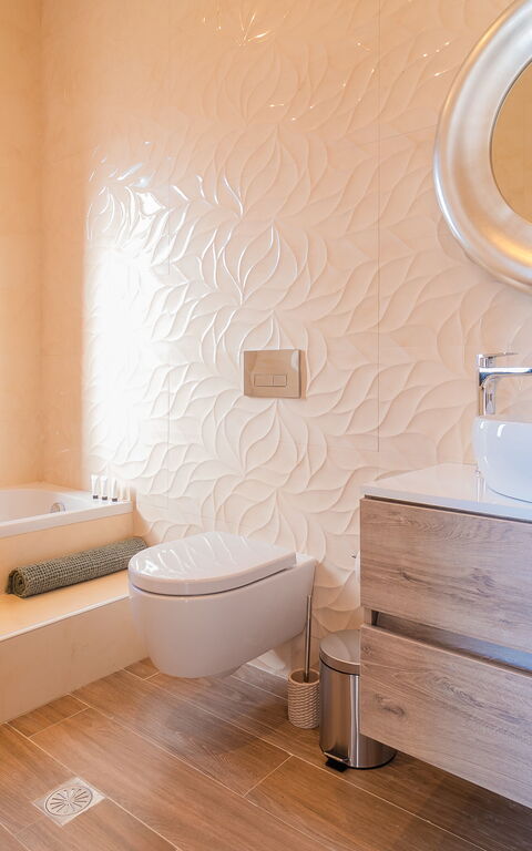 Villa Olivum: Badrum