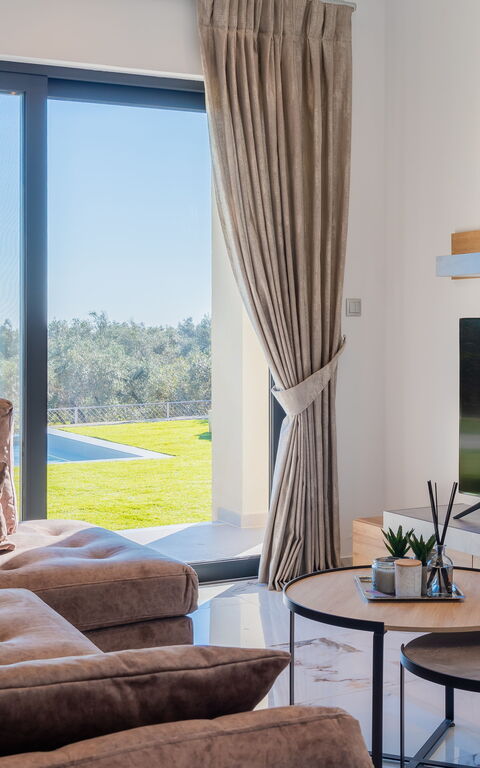 Villa Olivum: Kök, Vardagsrum