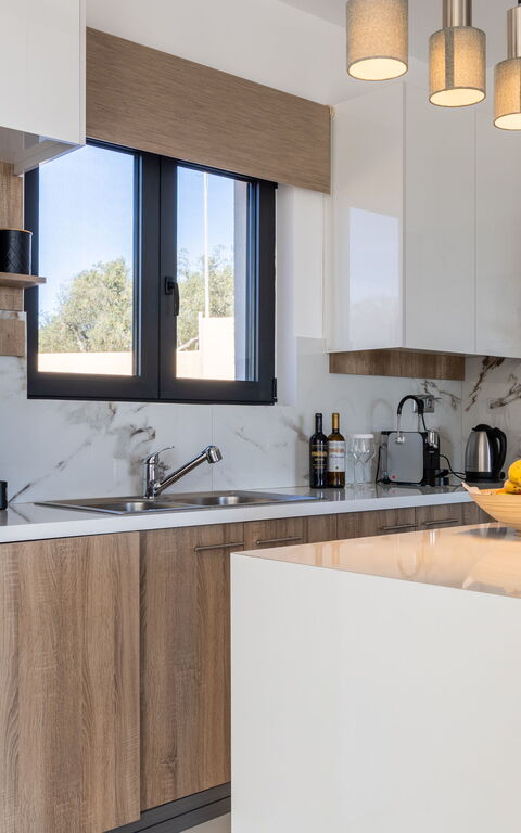 Villa Olivum: Kök, Vardagsrum