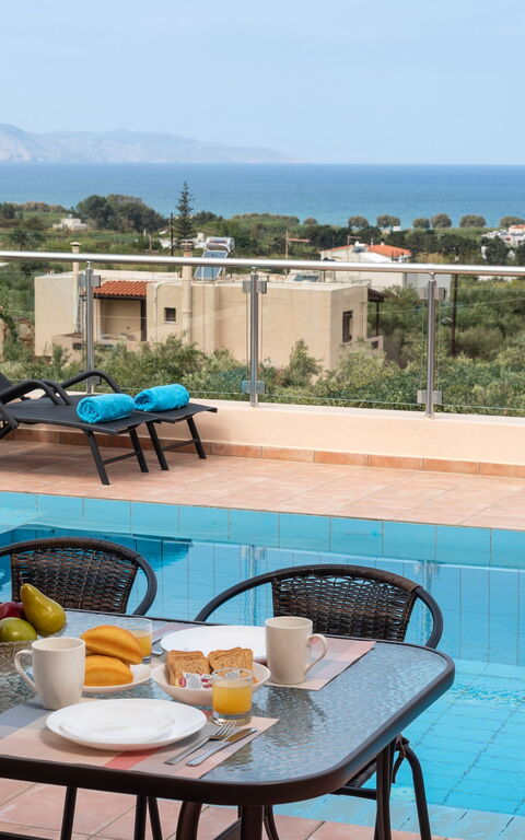 Villa Stratianna: Balkong / terrass / uteplats, Exteriör, slå samman, Utomhus, Visningar