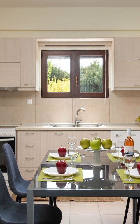 Villa Flora: Kök, Lunchrum