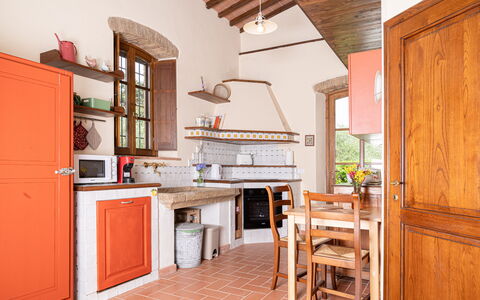 Semesterboende Capanna: Kök, Lunchrum