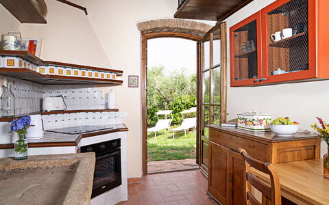 Semesterboende Capanna: Kök, Lunchrum