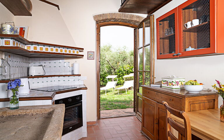 Semesterboende Capanna: Kök, Lunchrum