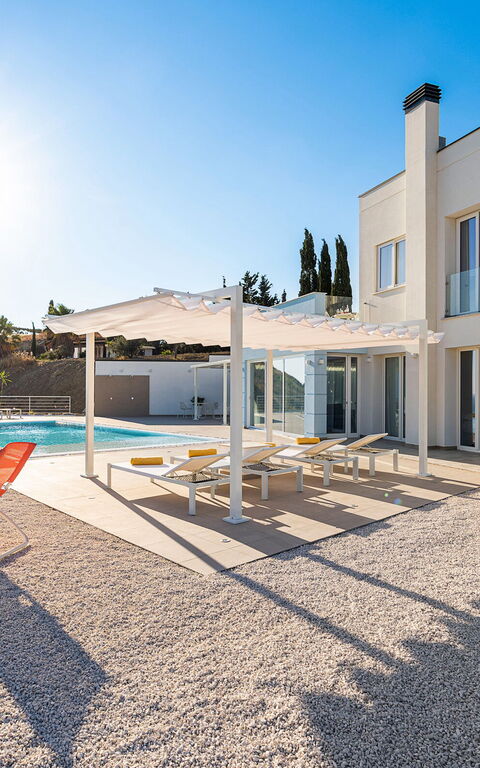 Villa Domizia: Exteriör, slå samman, Trädgård