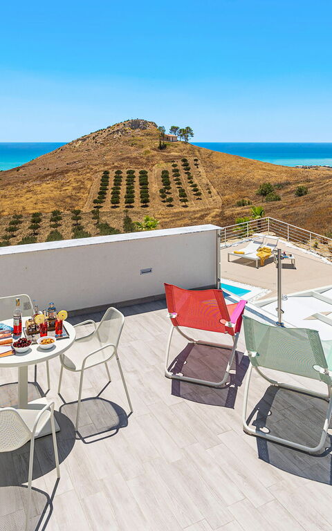 Villa Domizia: Balkong / terrass / uteplats, Visningar