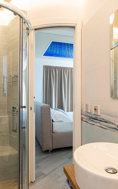 Villa Domizia: Badrum