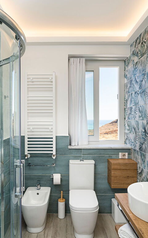 Villa Domizia: Badrum