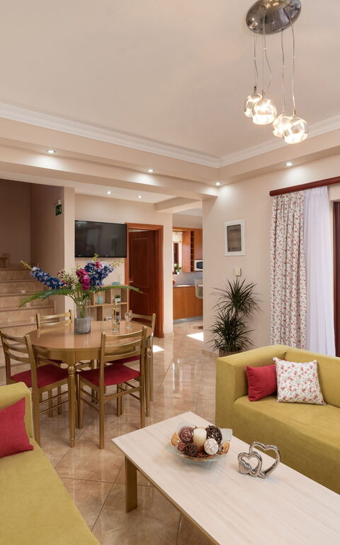 Villa Halepi: Vardagsrum