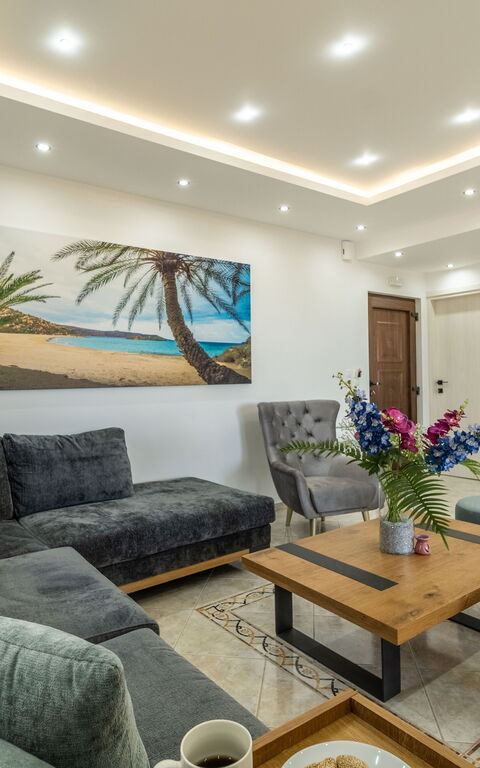 Villa Halepi: Vardagsrum