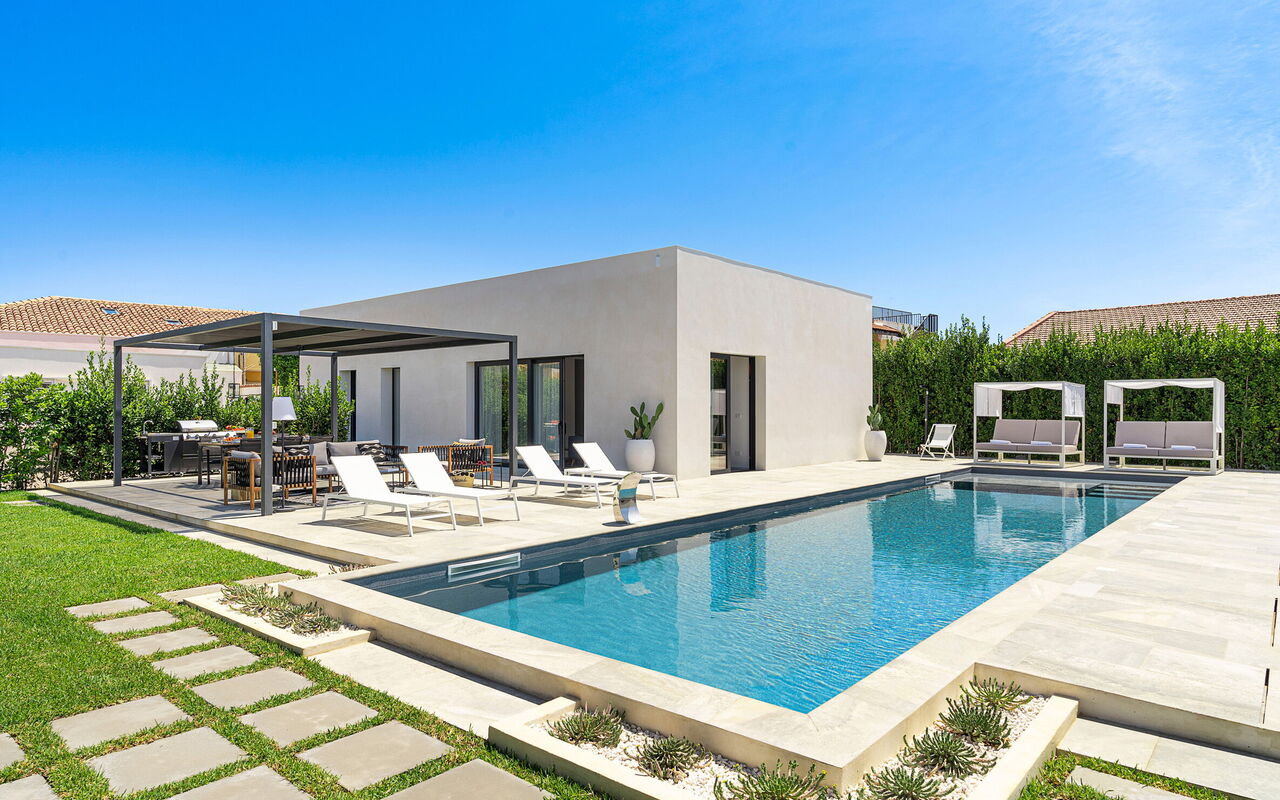 Villa Bonita: Exteriör, slå samman, Trädgård