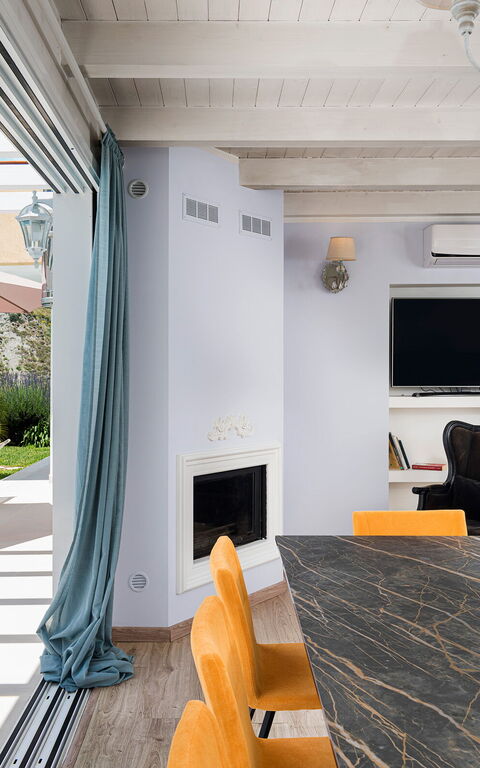 Villa Giutitta: Lunchrum, Vardagsrum