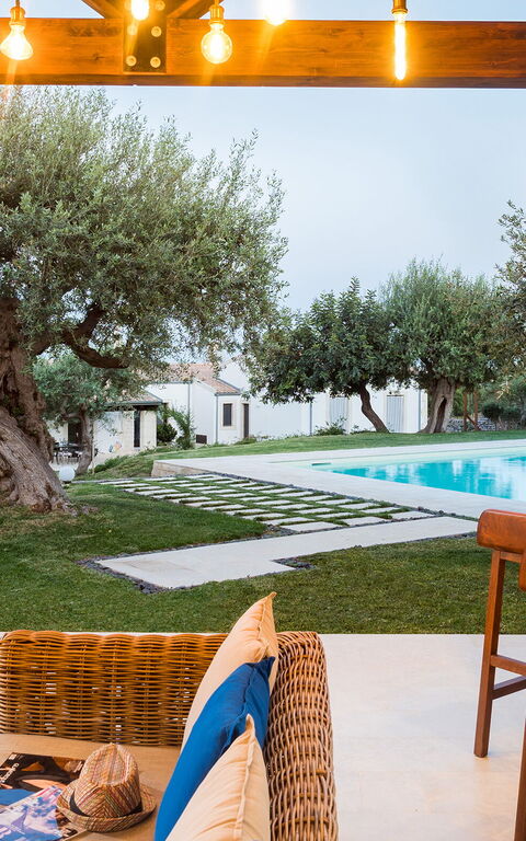 Corte Moscata: Exteriör, slå samman, Trädgård