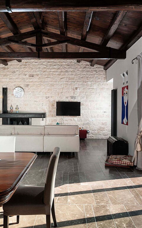 Corte Moscata: Lunchrum, Vardagsrum