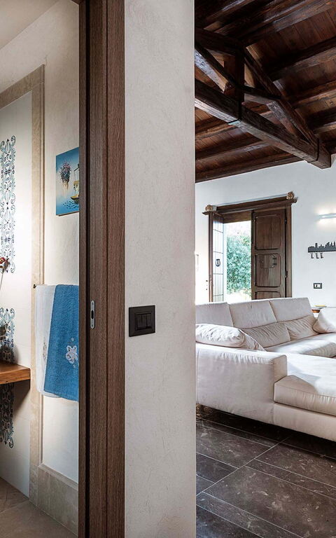 Corte Moscata: Badrum, Vardagsrum