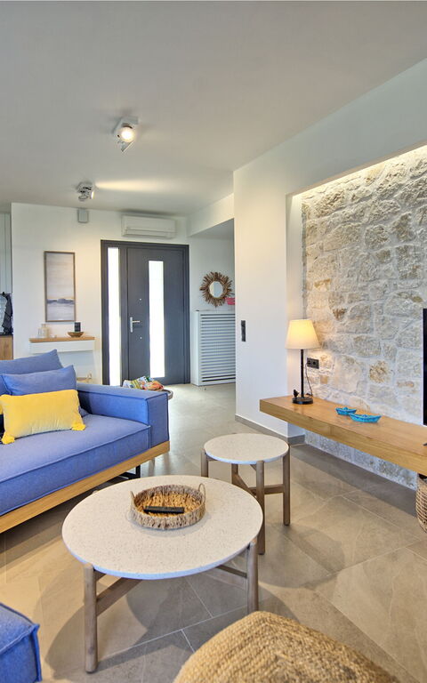 Villa Acropolitana: Kök, Vardagsrum