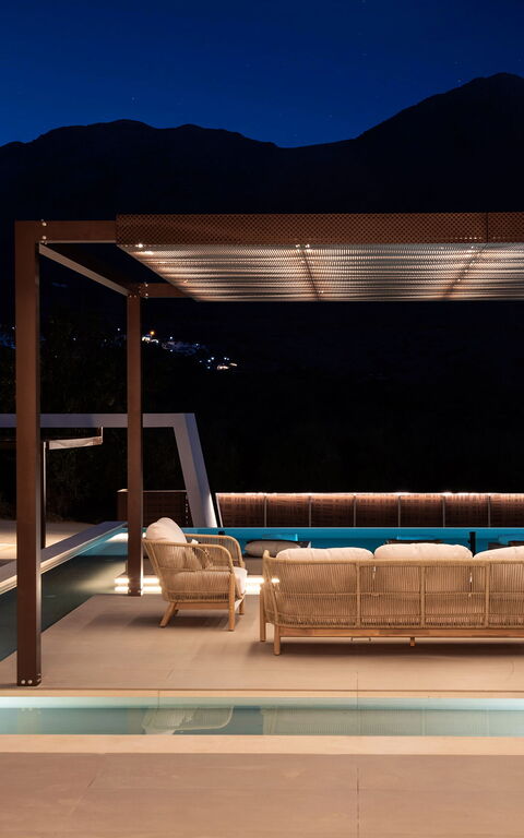 Villa El: Balkong / terrass / uteplats, slå samman