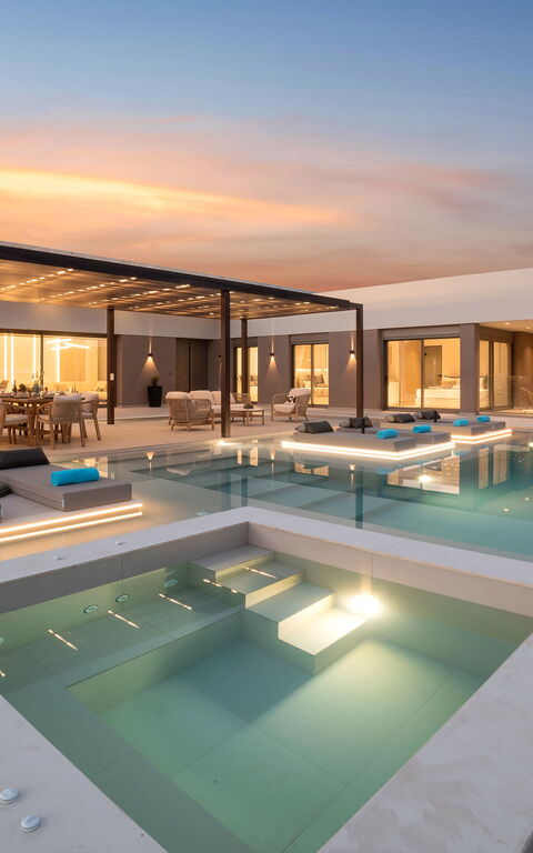 Villa El: badkar, slå samman