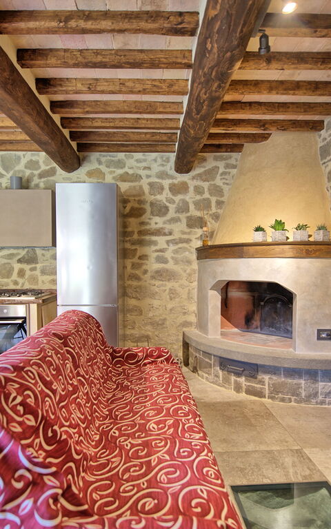 Villa Mulino: Kök, Lunchrum, Vardagsrum