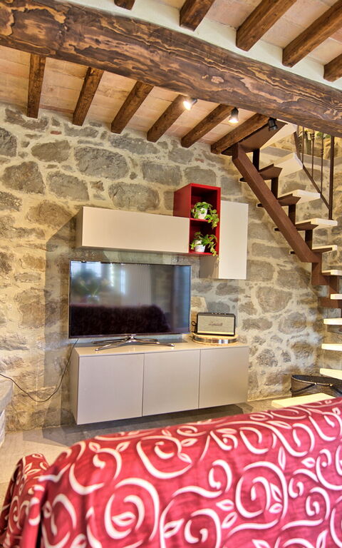 Villa Mulino: Kök, Lunchrum, Vardagsrum