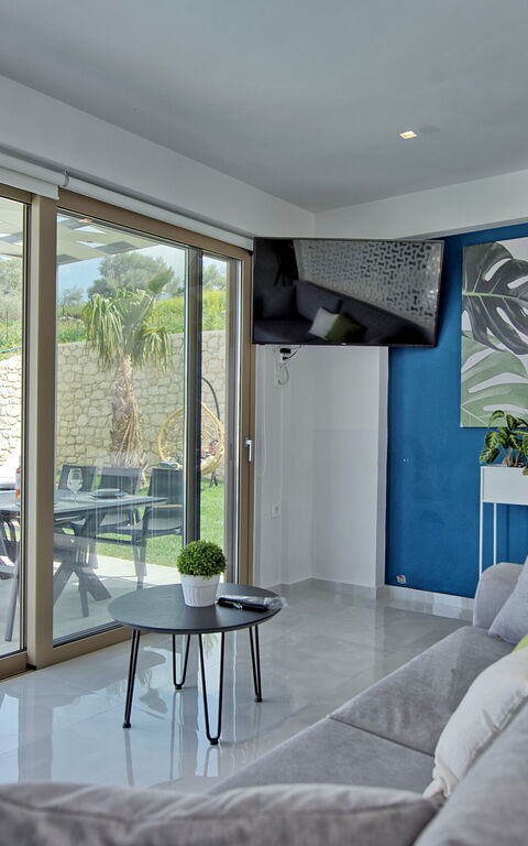 Villa Silentium Ionia: Vardagsrum