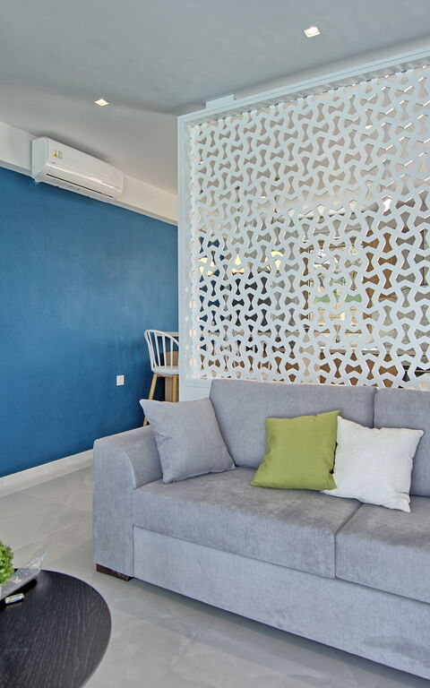 Villa Silentium Ionia: Vardagsrum