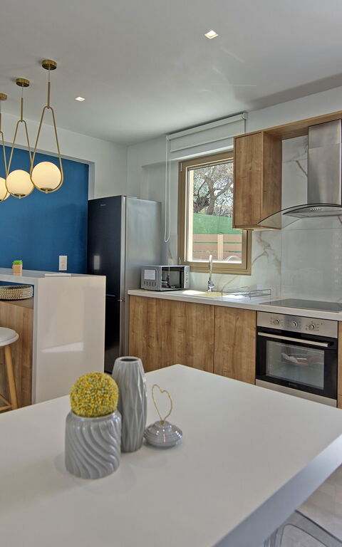 Villa Silentium Ionia: Kök, Lunchrum