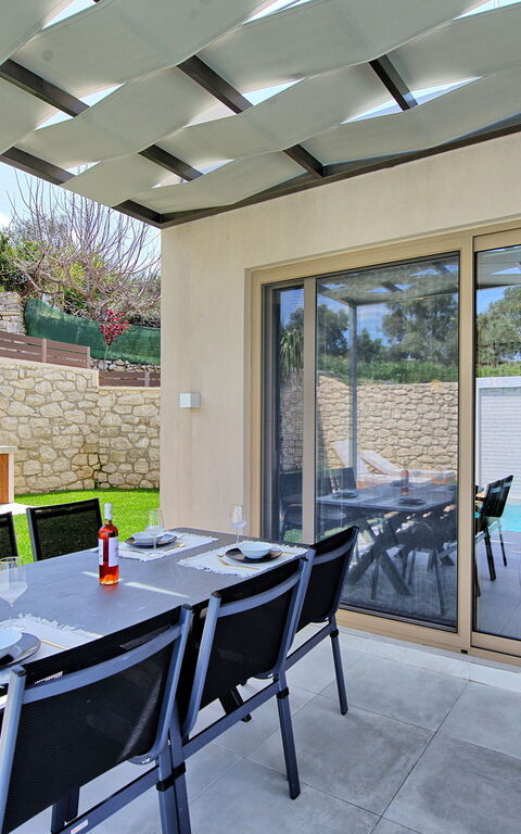 Villa Silentium Ionia: Balkong / terrass / uteplats, Utomhus