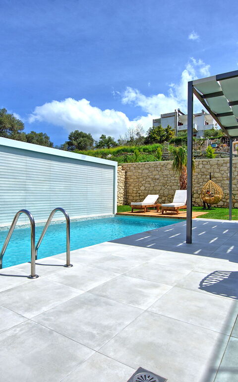 Villa Silentium Ionia: Balkong / terrass / uteplats, slå samman, Utomhus