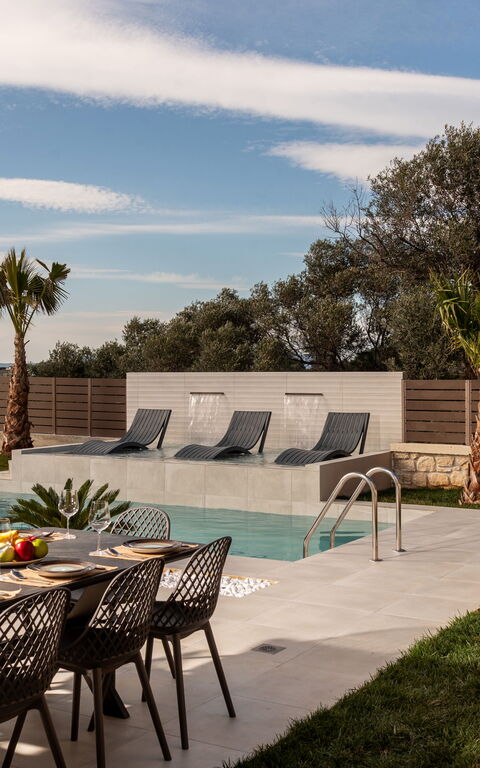 Villa Silentium Olia: Exteriör, slå samman, Trädgård, Utomhus