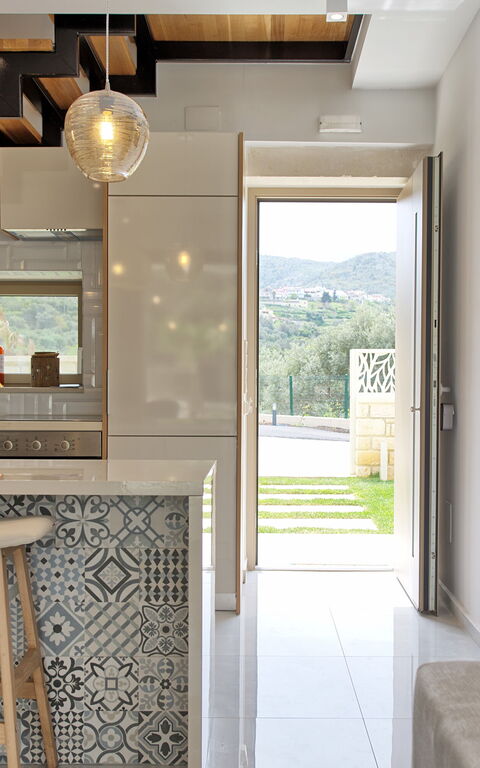 Villa Silentium Olia: Kök, Lunchrum, Vardagsrum