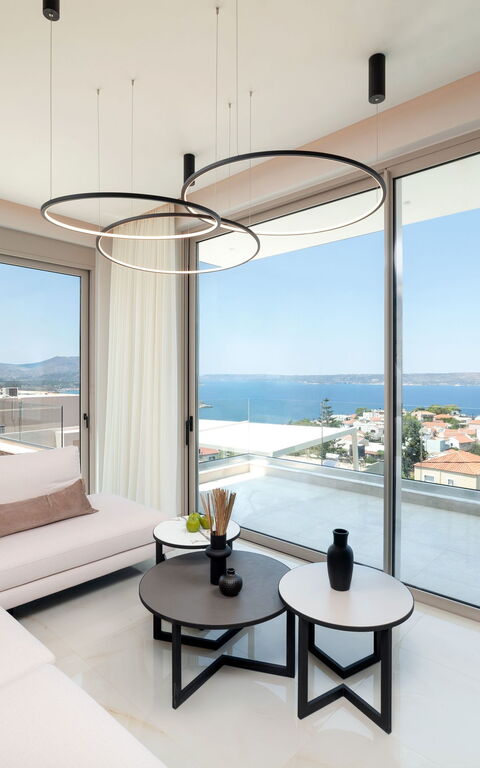 Seaview Lux: Kök, Vardagsrum