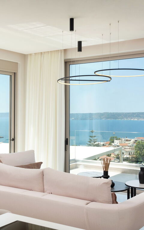 Seaview Lux: Kök, Vardagsrum