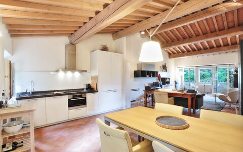 Semesterboende La Terrazza: Kök, Lunchrum