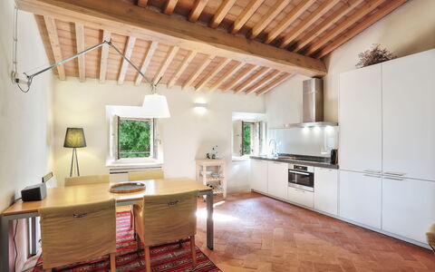 Semesterboende La Terrazza: Kök, Lunchrum