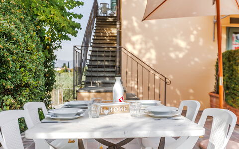 Semesterboende Rossello: Balkong / terrass / uteplats