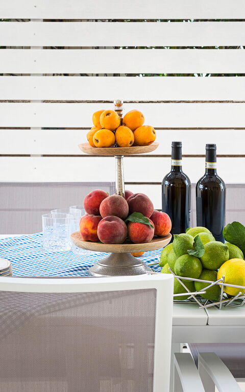 Villa Hermes: Exteriör, Mat